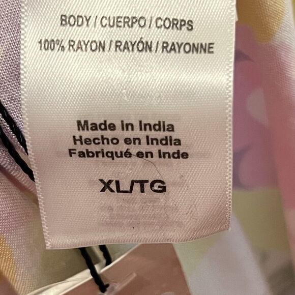 BCBGeneration XL Give It A Swirl Romper Purple Orange Pink One Piece Womens NEW - Picture 9 of 10